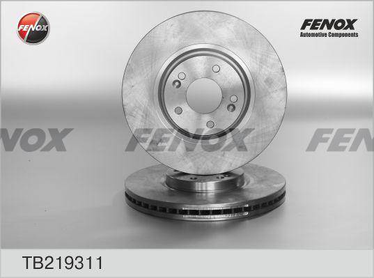 Fenox TB219311 - Brake Disc autospares.lv