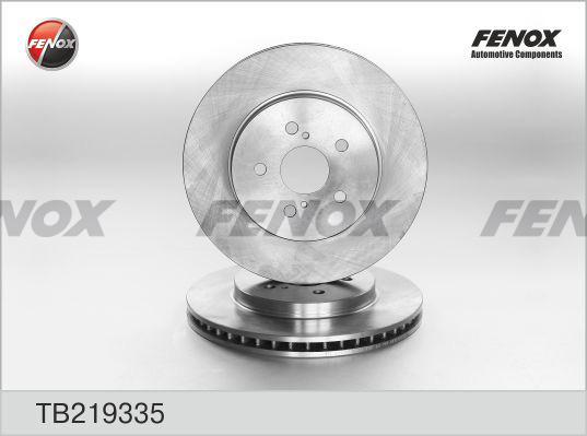 Fenox TB219335 - Brake Disc autospares.lv