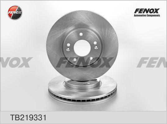 Fenox TB219331 - Brake Disc autospares.lv