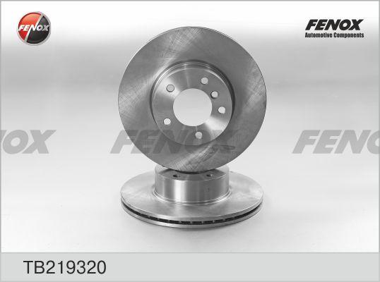 Fenox TB219320 - Brake Disc autospares.lv