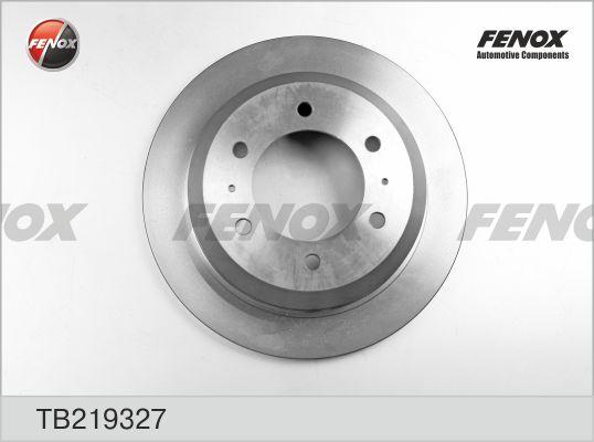 Fenox TB219327 - Brake Disc autospares.lv