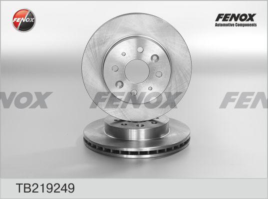 Fenox TB219249 - Brake Disc autospares.lv