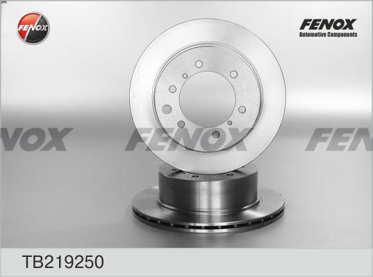 Fenox TB219250 - Brake Disc autospares.lv