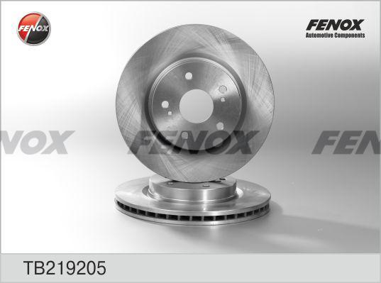 Fenox TB219205 - Brake Disc autospares.lv