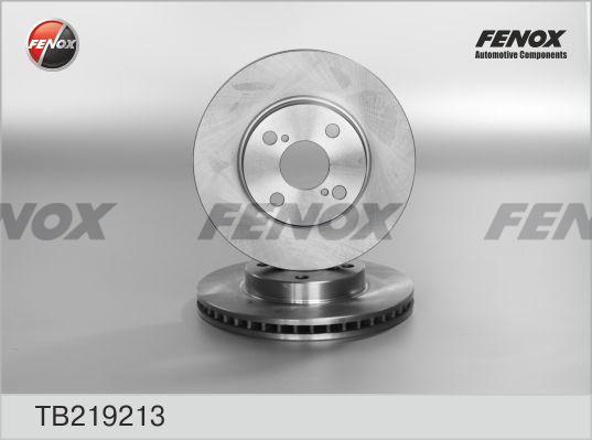 Fenox TB219213 - Brake Disc autospares.lv