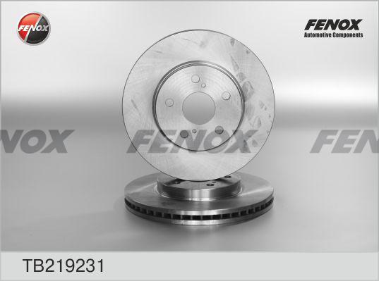 Fenox TB219231 - Brake Disc autospares.lv