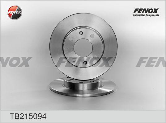 Fenox TB215094 - Brake Disc autospares.lv