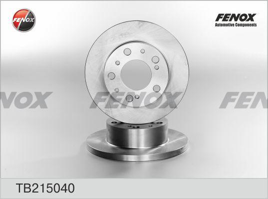 Fenox TB215040 - Brake Disc autospares.lv