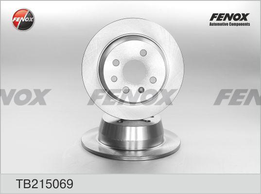 Fenox TB215069 - Brake Disc autospares.lv