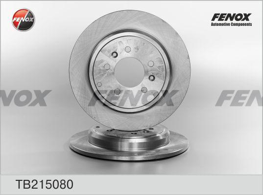 Fenox TB215080 - Brake Disc autospares.lv