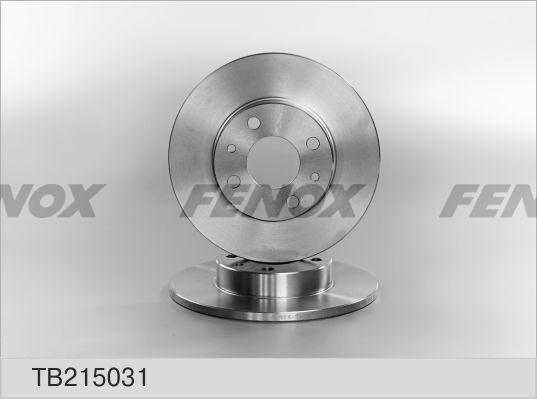 Fenox TB215031 - Brake Disc autospares.lv