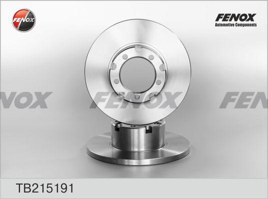 Fenox TB215191 - Brake Disc autospares.lv