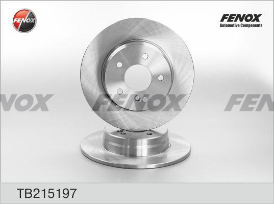 Fenox TB215197 - Brake Disc autospares.lv