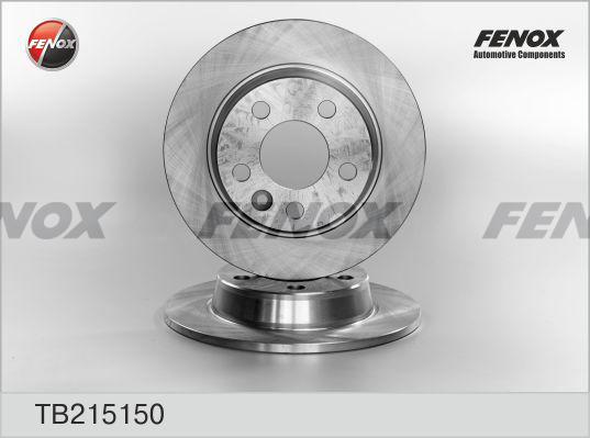 Fenox TB215150 - Brake Disc autospares.lv