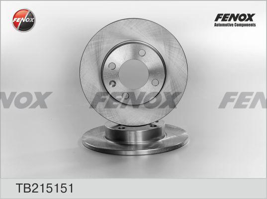 Fenox TB215151 - Brake Disc autospares.lv