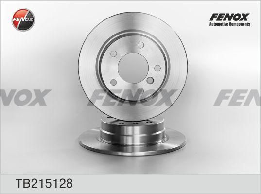 Fenox TB215128 - Brake Disc autospares.lv