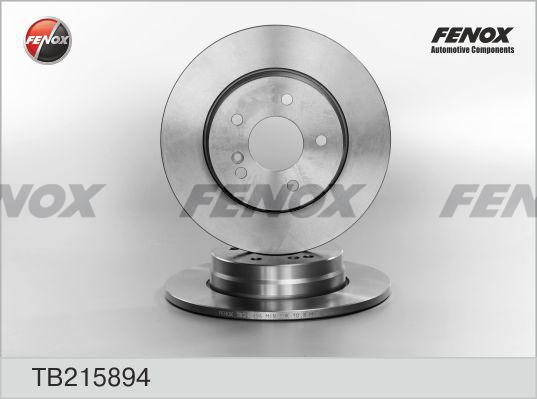 Fenox TB215894 - Brake Disc autospares.lv