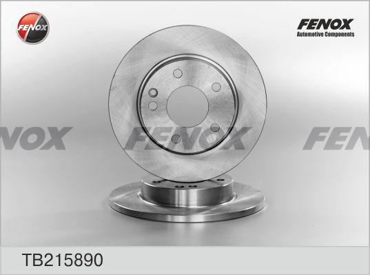 Fenox TB215890 - Brake Disc autospares.lv