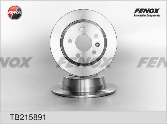 Fenox TB215891 - Brake Disc autospares.lv