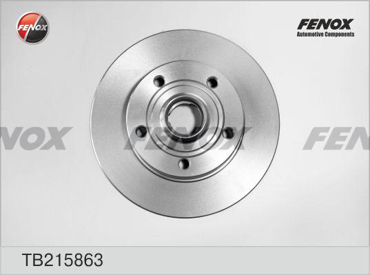 Fenox TB215863 - Brake Disc autospares.lv