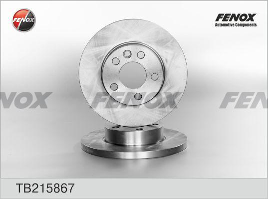 Fenox TB215867 - Brake Disc autospares.lv