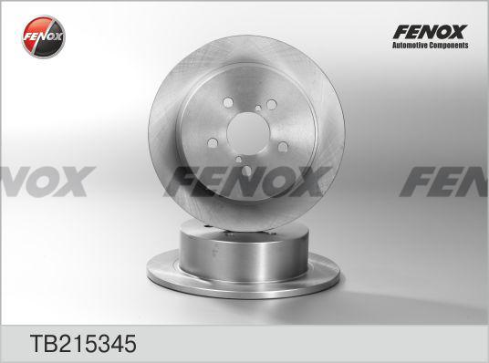 Fenox TB215345 - Brake Disc autospares.lv