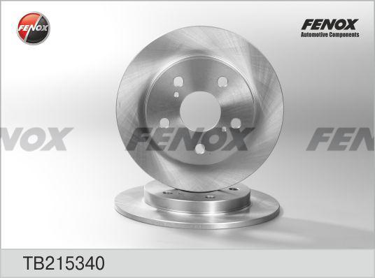 Fenox TB215340 - Brake Disc autospares.lv