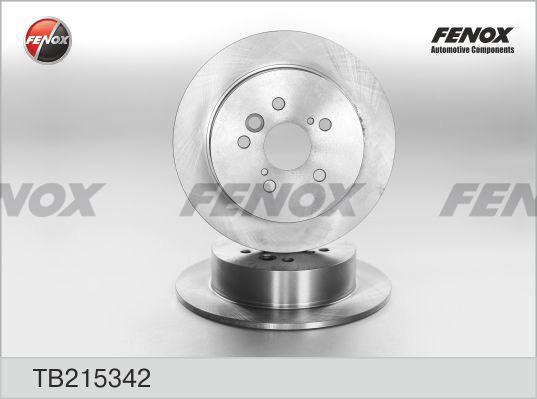 Fenox TB215342 - Brake Disc autospares.lv
