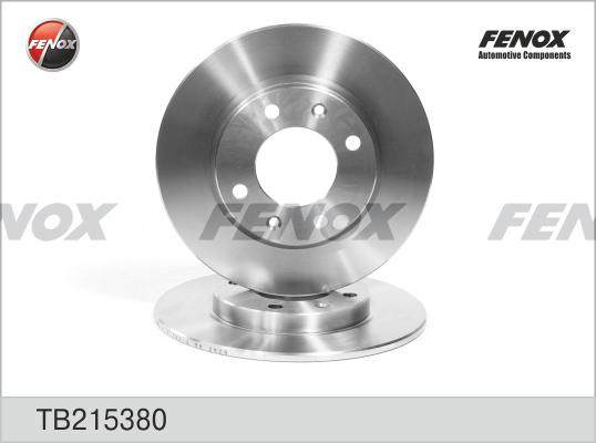 Fenox TB215380 - Brake Disc autospares.lv