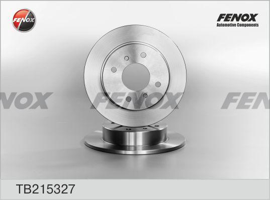 Fenox TB215327 - Brake Disc autospares.lv