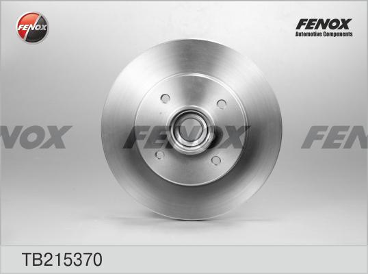 Fenox TB215370 - Brake Disc autospares.lv