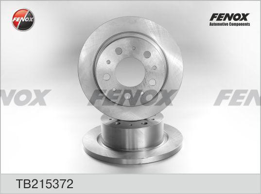 Fenox TB215372 - Brake Disc autospares.lv