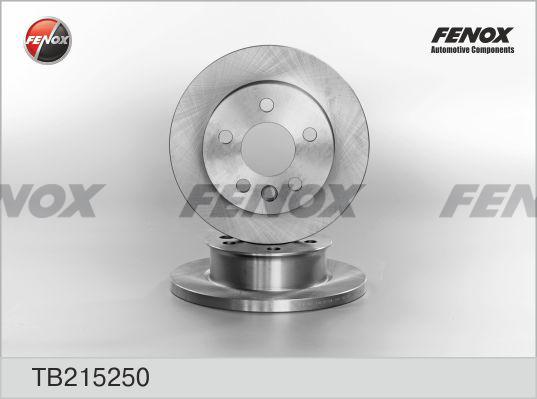 Fenox TB215250 - Brake Disc autospares.lv