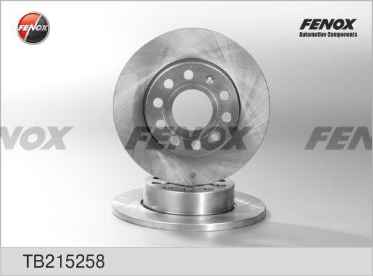 Fenox TB215258 - Brake Disc autospares.lv