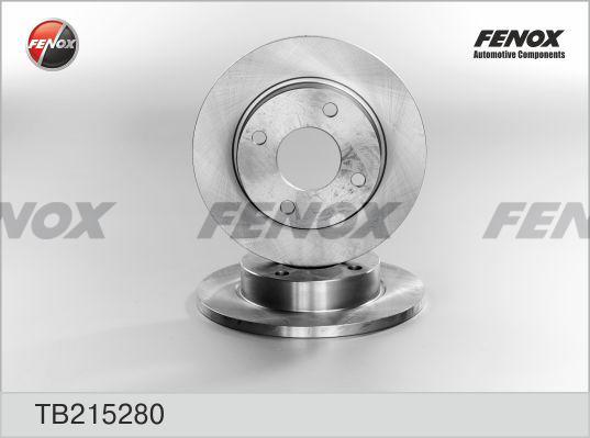 Fenox TB215280 - Brake Disc autospares.lv