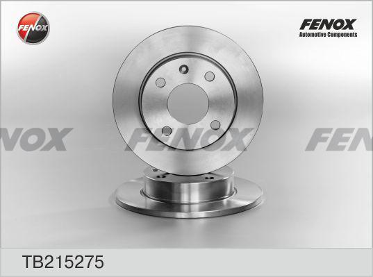 Fenox TB215275 - Brake Disc autospares.lv