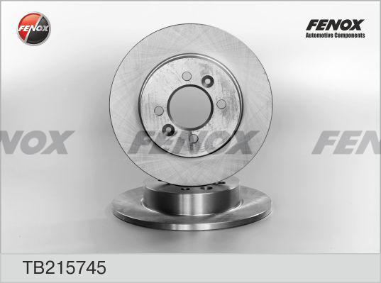 Fenox TB215745 - Brake Disc autospares.lv