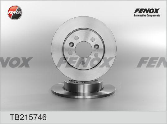 Fenox TB215746 - Brake Disc autospares.lv