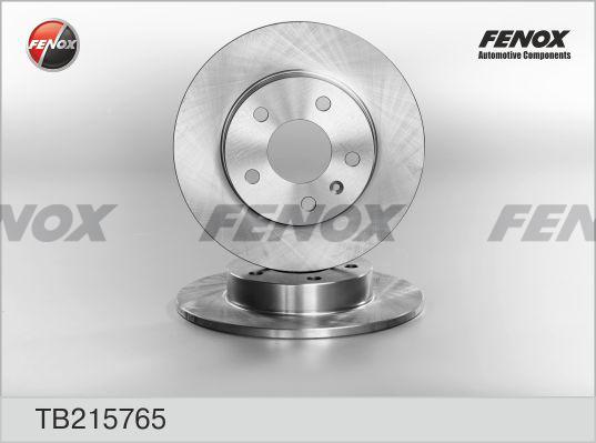 Fenox TB215765 - Brake Disc autospares.lv