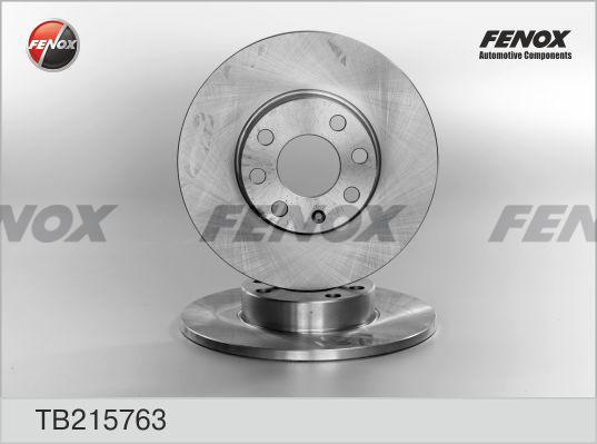 Fenox TB215763 - Brake Disc autospares.lv