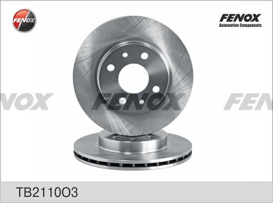 Fenox TB2110O3 - Brake Disc autospares.lv