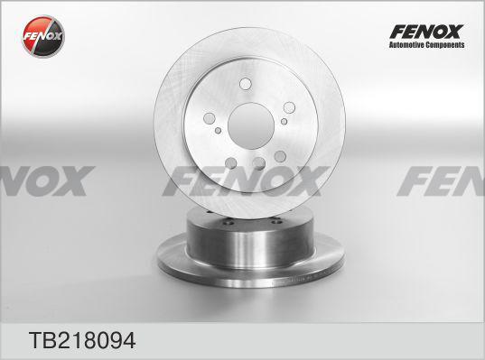 Fenox TB218094 - Brake Disc autospares.lv