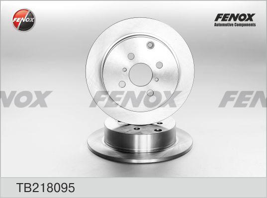 Fenox TB218095 - Brake Disc autospares.lv