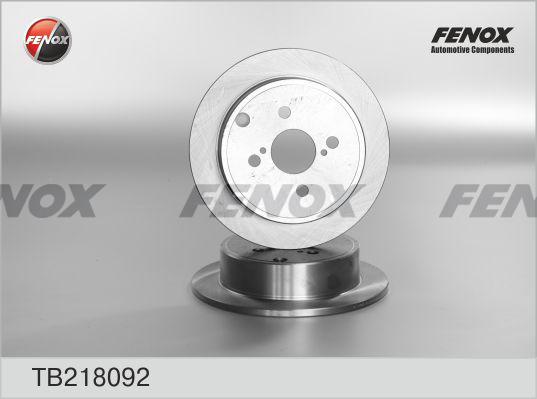 Fenox TB218092 - Brake Disc autospares.lv