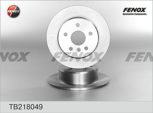 Fenox TB218049 - Brake Disc autospares.lv