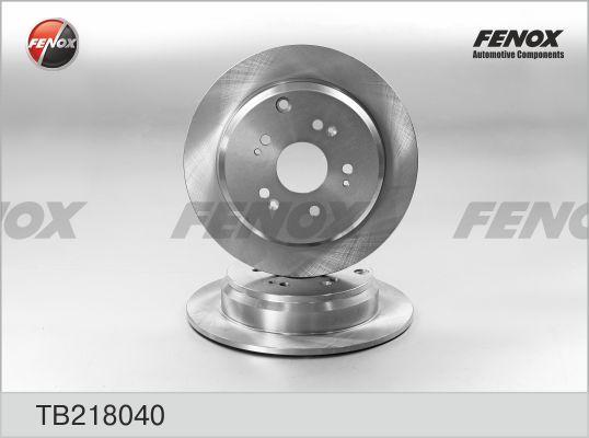 Fenox TB218040 - Brake Disc autospares.lv