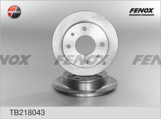 Fenox TB218043 - Brake Disc autospares.lv