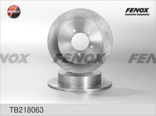 Fenox TB218063 - Brake Disc autospares.lv