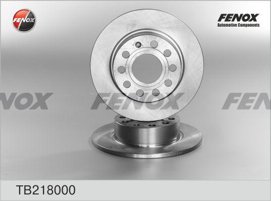 Fenox TB218000 - Brake Disc autospares.lv