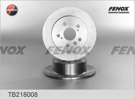 Fenox TB218008 - Brake Disc autospares.lv